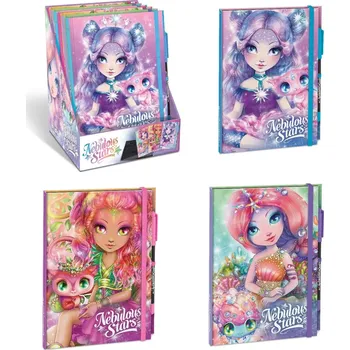 kreativní sada Nebulous Stars Deníček s černými stránkami 20x15 cm