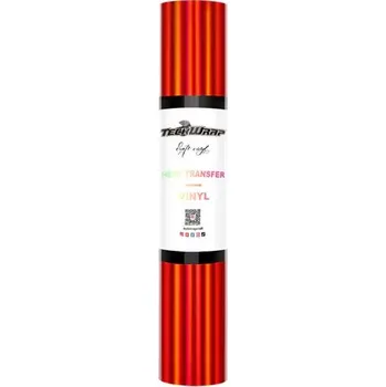 Samolepící dekorace TeckWrap Soft Holo HTV - Flame Red Velikost: 30,5 x 30 cm