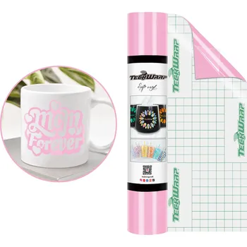 Samolepící dekorace Lesklý - Sweet Pink - samolepící vinylová folie TeckWrap Velikost: 30,5 x 30 cm