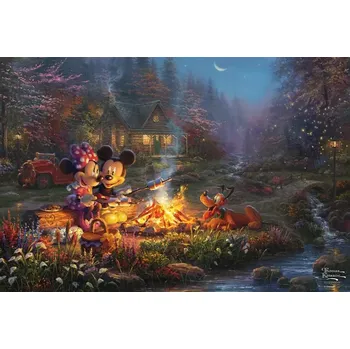 Puzzle Puzzle SCHMIDT Mickey a Minnie: Romantika u ohně 200 dílků
