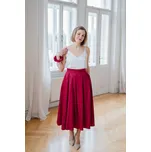 Fuchsiová saténová gumička scrunchie