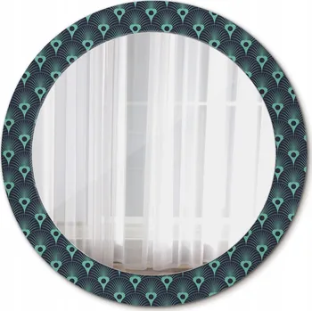 Zrcadlo Zrcadlo Závěsné do Koupelny Květinový Vzor 70cm