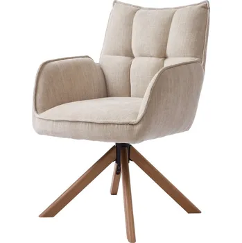 Jídelní židle Krémová čalouněná jídelní křesla v sadě 2 ks Marilla – Unique Furniture ID_1752982