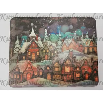 Prostírání sololak - 35 x 28 cm - Zimní městečko v noci4