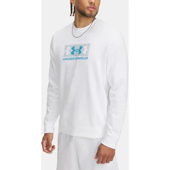 Pánská mikina Pánská mikina Under Armour UA Rival Terry Logo Crew 1390140-100 Bílá LG