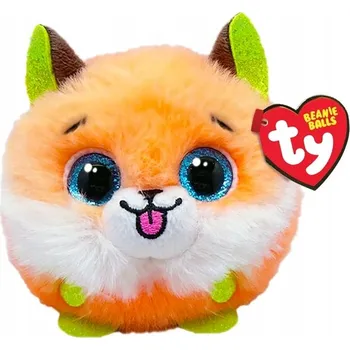 plyšák Plyšový Mazlíček Přítulníček PRO DĚTI Beanie Balls SHERBET Oranžová Liška PLYŠOVÁ HRAČKA Ty