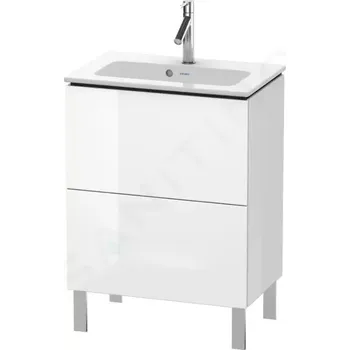 Koupelnový nábytek Duravit L-Cube Umyvadlová skříňka Compact, 86x62x39 cm, 2 zásuvky, lesklá bílá, LC667302222