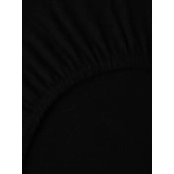 Prostěradlo Froté prostěradlo 160 × 200 cm - černá