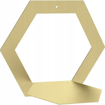 police Kovová police Domer 34,5 x 21,4 cm zlatá