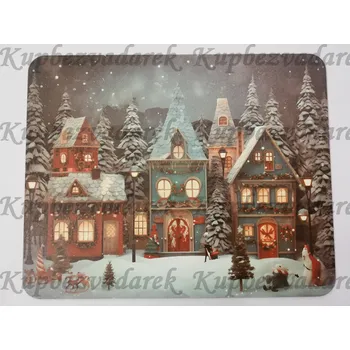 Prostírání sololak - 35 x 28 cm - Zimní městečko v noci2