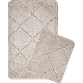 Koupelnová předložka Světle hnědé koupelnové předložky v sadě 2 ks 50x80 cm Cizgili – Foutastic ID_1743070