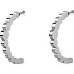 Náušnice z nerezové oceli - 6 stříbrná