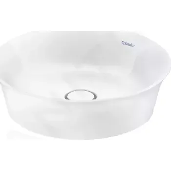 Umyvadlo Duravit White Tulip Umyvadlová mísa, průměr 43 cm, DuraCeram, s WonderGliss, bílá, 23624300791