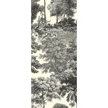 Tapeta Masureel Vliesová obrazová tapeta na zeď, černá, les, stromy, DGSAL1012-300, Amazone, Masureel, velikost 1,27 x 3 m