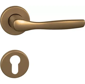 Dveřní kování Dveřní kování rozetové, kulaté, bronz elox (pro zámkovou vložku) (Rozetová klika)