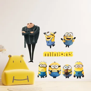 Samolepící dekorace Samolepka na zeď "Mimoni"