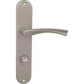 Dveřní kování Dveřní kování štítové, nikl matný (WC) (Klika se štítky)