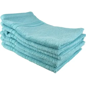 Ručník DOMMIO Sada bambusových ručníků na ruce 6 ks 30 × 50 cm, tyrkysová