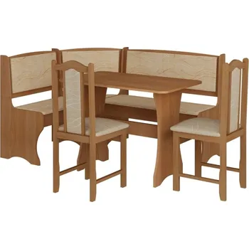 Jídelní set MEBLOCROSS BUREWALA (lamino, olše/látka monaco)