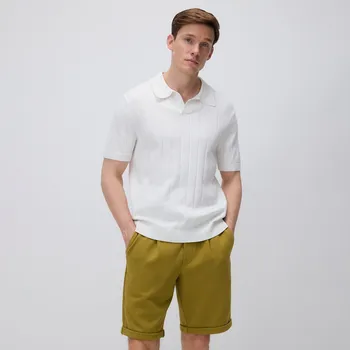 Pánské oblečení Reserved - Šortky regular fit - bledá zelená - 613EF-07X - 613EF-07X-M