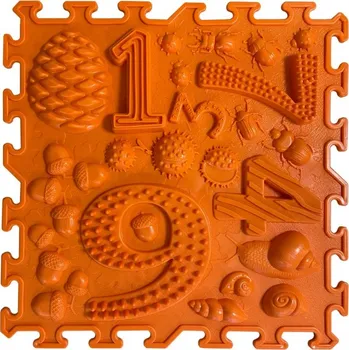 Ortonature - ortopedická podlaha Pojďme hrát matematiku 9 měkká Oranžová