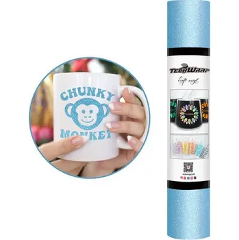 Samolepící dekorace TeckWrap Glitter - Cornflower Blue Velikost: 30,5 x 30 cm