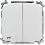 Vypínač IP44, řazení 6+6 (6+1), bezšroubové svorky ABB Tango 3559A-A52940 S šedá