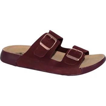 Dámská zdravotní obuv MEDI LINE dámské zdravotní pantofle 1634-25 Barva: bordo, Velikost: 39