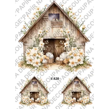 Umělecký papír Rýžový a soft papír na decoupage - Velikonoce - KB0628 Materiál: Soft, Rozměr: A4