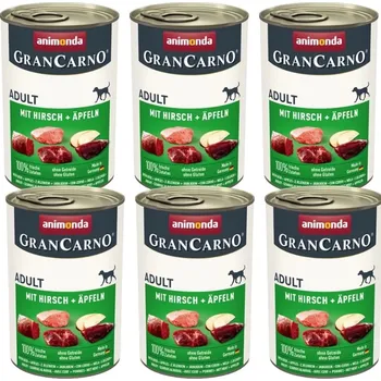 Krmivo pro psa ANIMONDA GranCarno Adult Dog Příchuť: jelen a jablko 6x400g