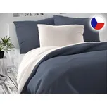 Povlečení satén Luxury Collection tm. šedé - bílé 2x 70x90, 240x200