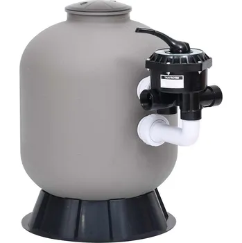 Bazénová filtrace Bazénová písková filtrace se 6polohovým ventilem šedá Šedá 313990
