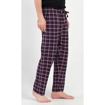 Pánské pyžamo Pánské pyžamové kalhoty Karlos - tmavě modrá - L