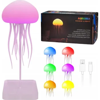 Lampička Noční lampa LED ve tvaru medúzy pro děti, měnící barvy