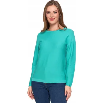 Dámský svetr Dámský svetr klasický pletený z viskózy, dlouhý rukáv, volný střih MORAJ XL