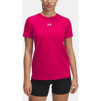 Dámské tričko Dámské tričko Under Armour UA Rival Core SS 1383648-681 Růžová XS