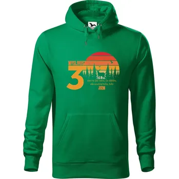 Pánská mikina Pánská mikina s potiskem 30 let myslivost Velikost (muž): L, Vyberte barvu: Středně zelená