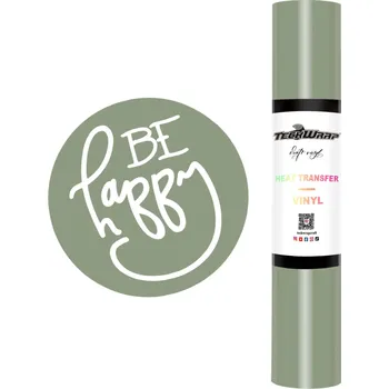 Samolepící dekorace TeckWrap PU HTV - Khaki Green Velikost: 30,5 x 30 cm