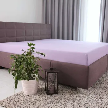 Tibex Prostěradlo DE LUXE šeříková 90-100 x 200-220 cm