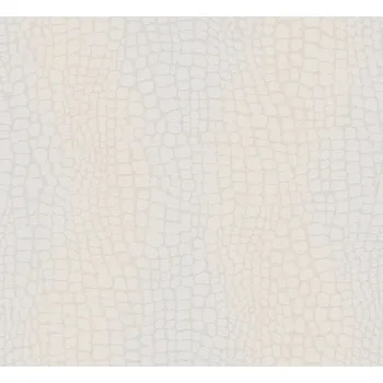 Tapeta Masureel Vliesová tapeta na zeď, krémová, imitace kůže, ZON301, Amazone, Masureel, velikost 10,05 x 0,7 m