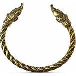 Drakkaria - splétárna MIDGARDSORMR, vikingský náramek, mosaz