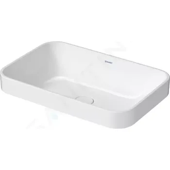 Duravit Happy D.2 Plus Umyvadlová mísa zápustná 60x40 cm, bez přepadu, bílá, 2359600000