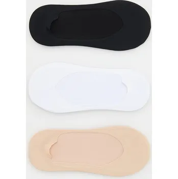 Dívčí oblečení Reserved - Sada 3 párů neviditelných ponožek s příměsí bavlny - tělová - 631EB-02X - 631EB-02X-K25