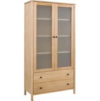 Knihovna Doktor Vitrína Prestige se šuplíky Zvolte odstín: Přírodní syrová borovice