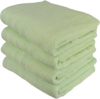 Utěrka DOMMIO Uni Sada froté osušek 70 × 130 cm 4 ks sv. zelené