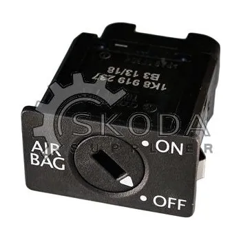 Auto elektroinstalace Spínač pro deaktivaci airbagu ŠKODA Original OEM 1K8919237WGI
