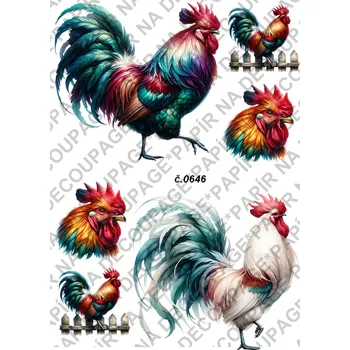 Umělecký papír Rýžový a soft papír na decoupage - Velikonoce - KB0646 Materiál: Soft, Rozměr: A4