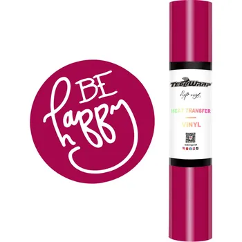 Samolepící dekorace TeckWrap PU HTV - Fushcia Velikost: 0,3 x 1,5 m