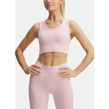 Podprsenka Dámská podprsenka Under Armour Vanish Seamless Mid B 1384419-647 Růžová LG