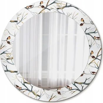 Zrcadlo Zrcadlo do koupelny Vrabci ptáci větve 60 cm